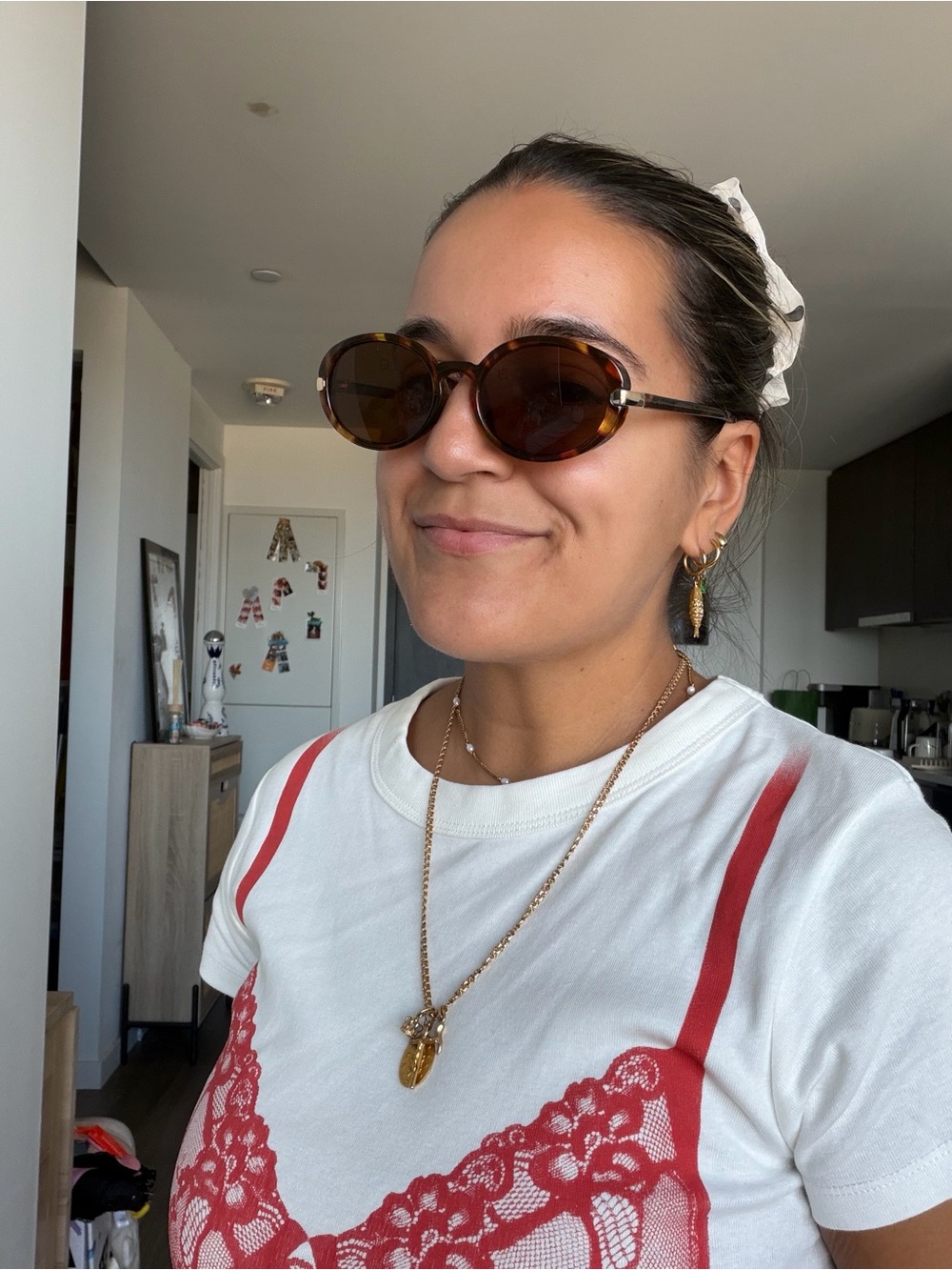 Tortoiseshell Oval Sunglasses - Women Accessories